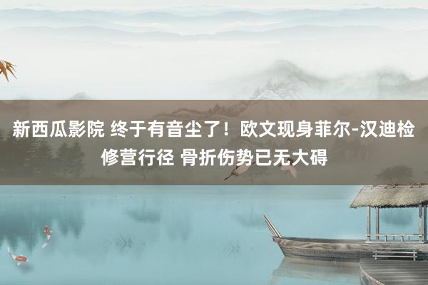 新西瓜影院 终于有音尘了！欧文现身菲尔-汉迪检修营行径 骨折伤势已无大碍