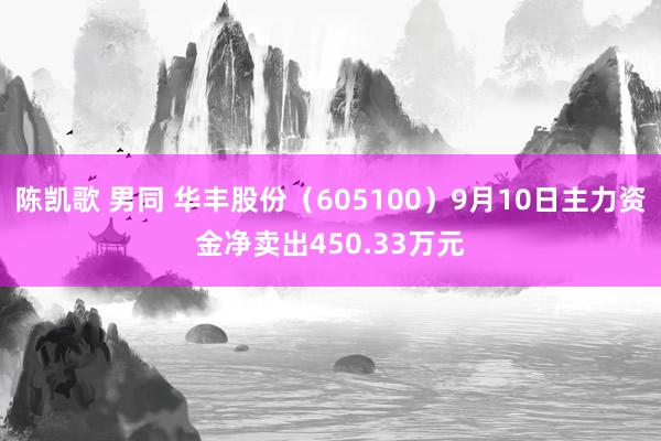陈凯歌 男同 华丰股份（605100）9月10日主力资金净卖出450.33万元