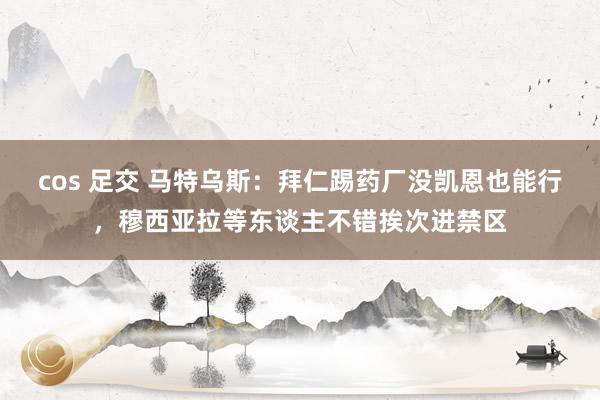 cos 足交 马特乌斯：拜仁踢药厂没凯恩也能行，穆西亚拉等东谈主不错挨次进禁区