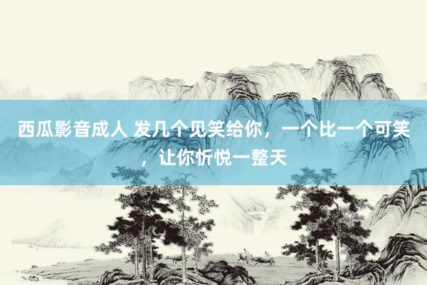 西瓜影音成人 发几个见笑给你，一个比一个可笑，让你忻悦一整天