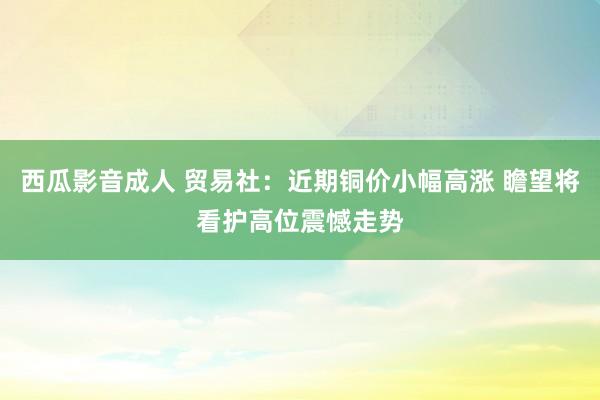西瓜影音成人 贸易社：近期铜价小幅高涨 瞻望将看护高位震憾走势