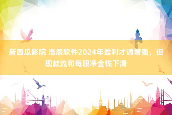 新西瓜影院 浩辰软件2024年盈利才调增强，但现款流和每股净金钱下滑