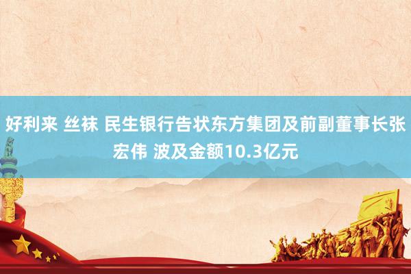 好利来 丝袜 民生银行告状东方集团及前副董事长张宏伟 波及金额10.3亿元