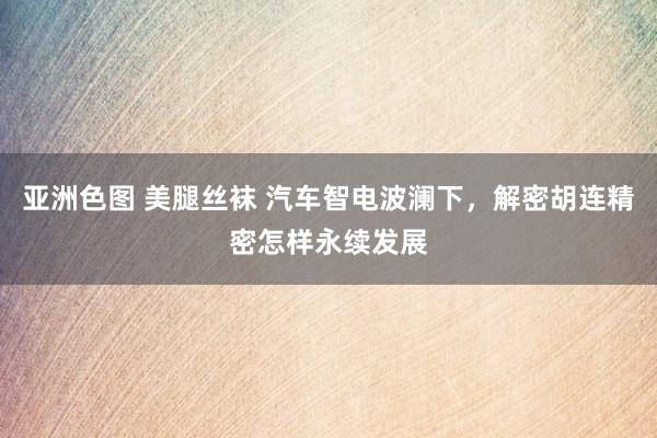 亚洲色图 美腿丝袜 汽车智电波澜下，解密胡连精密怎样永续发展